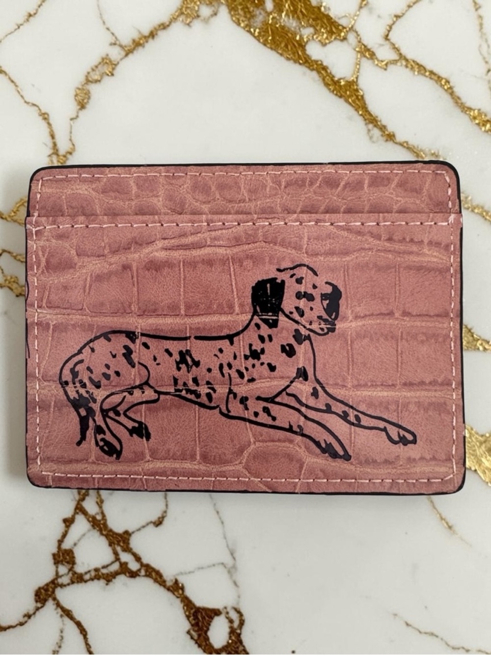 Kurt Geiger x Luke Edward Hall RARE
Collab Pink Leather Croc Card Holder